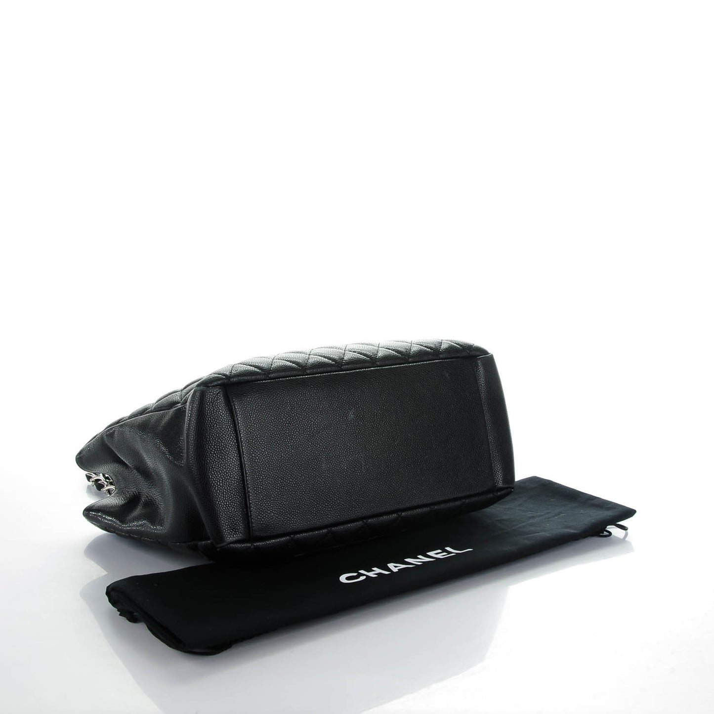 Caviar Quilted Grand Shopping Tote GST Black