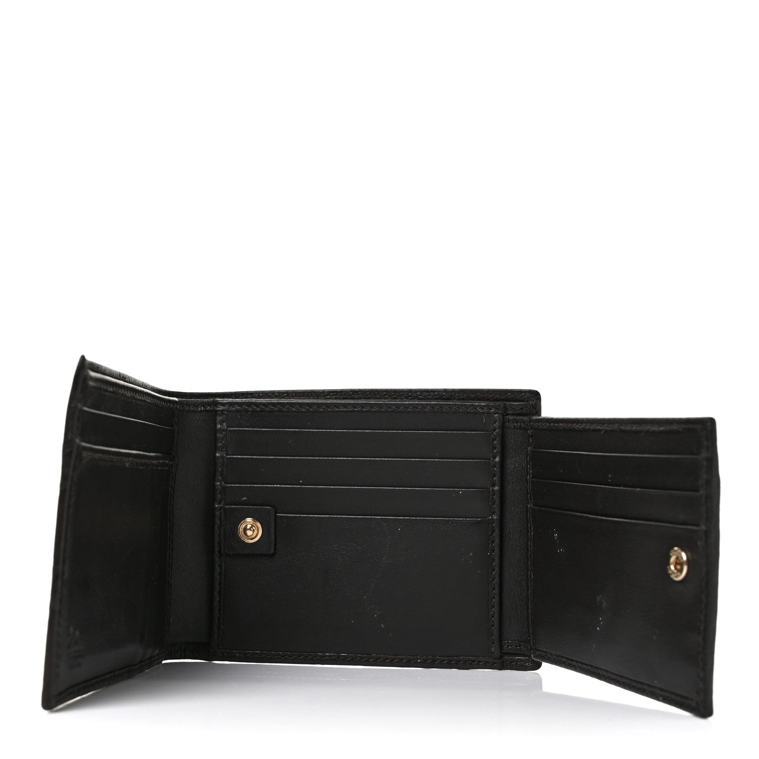 Gucci Guccissima Bi-Fold ID Wallet Black 6 of 10