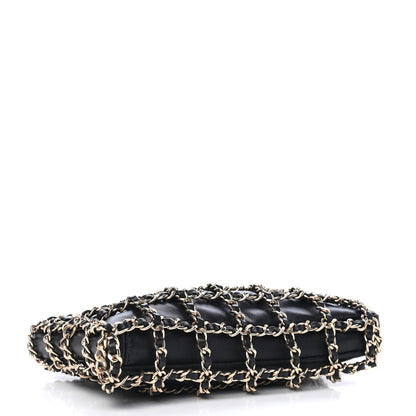 Chanel Lambskin Chain Crossbody Black 3 of 4