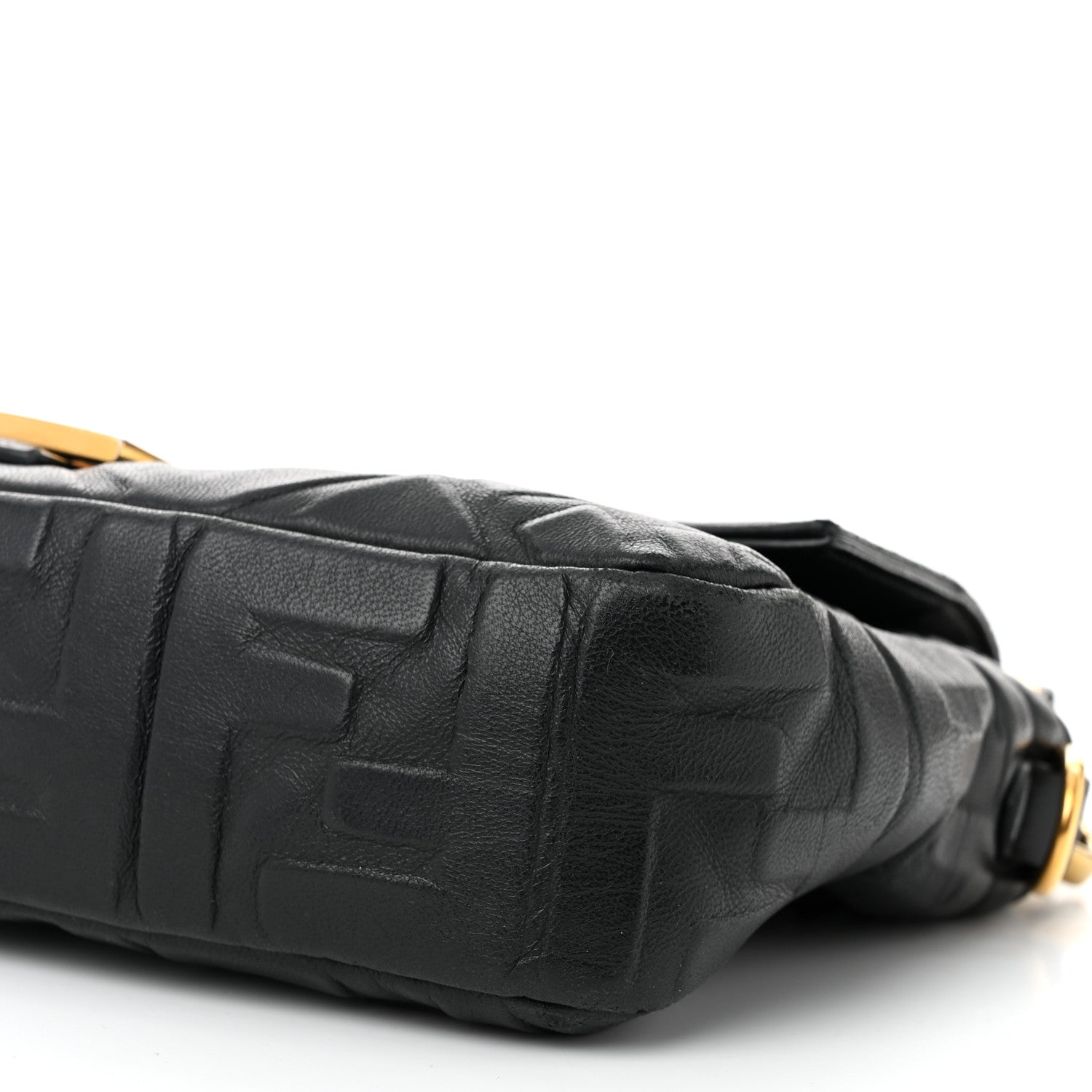 Fendi Nappa FF 1974 Embossed Baguette Black 10 of 10