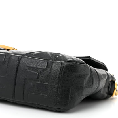 Fendi Nappa FF 1974 Embossed Baguette Black 10 of 10