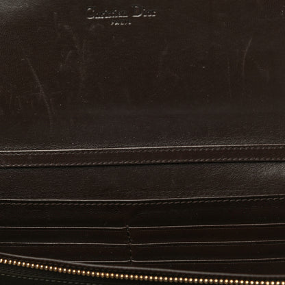 Christian Dior Lambskin Cannage Rendezvous Chain Wallet Brown 14 of 16