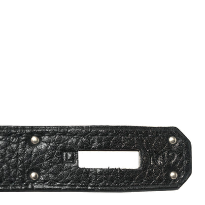 Hermes Taurillon Clemence Kelly Retourne 32 Black 7 of 9