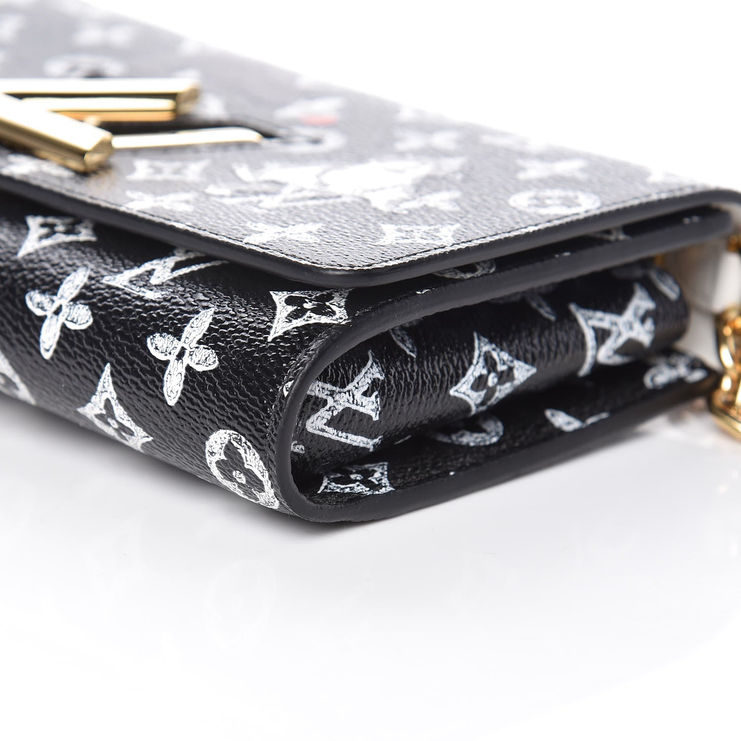 Louis Vuitton Catogram Twist Chain Wallet Black 11 of 11