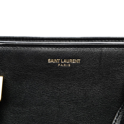 Saint Laurent Calfskin Small Monogram Cabas Black 6 of 7