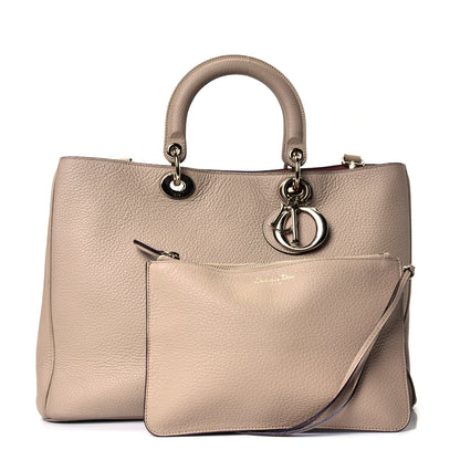 Christian Dior Bullcalf Large Diorissimo Tote Beige Petale 1 of 4