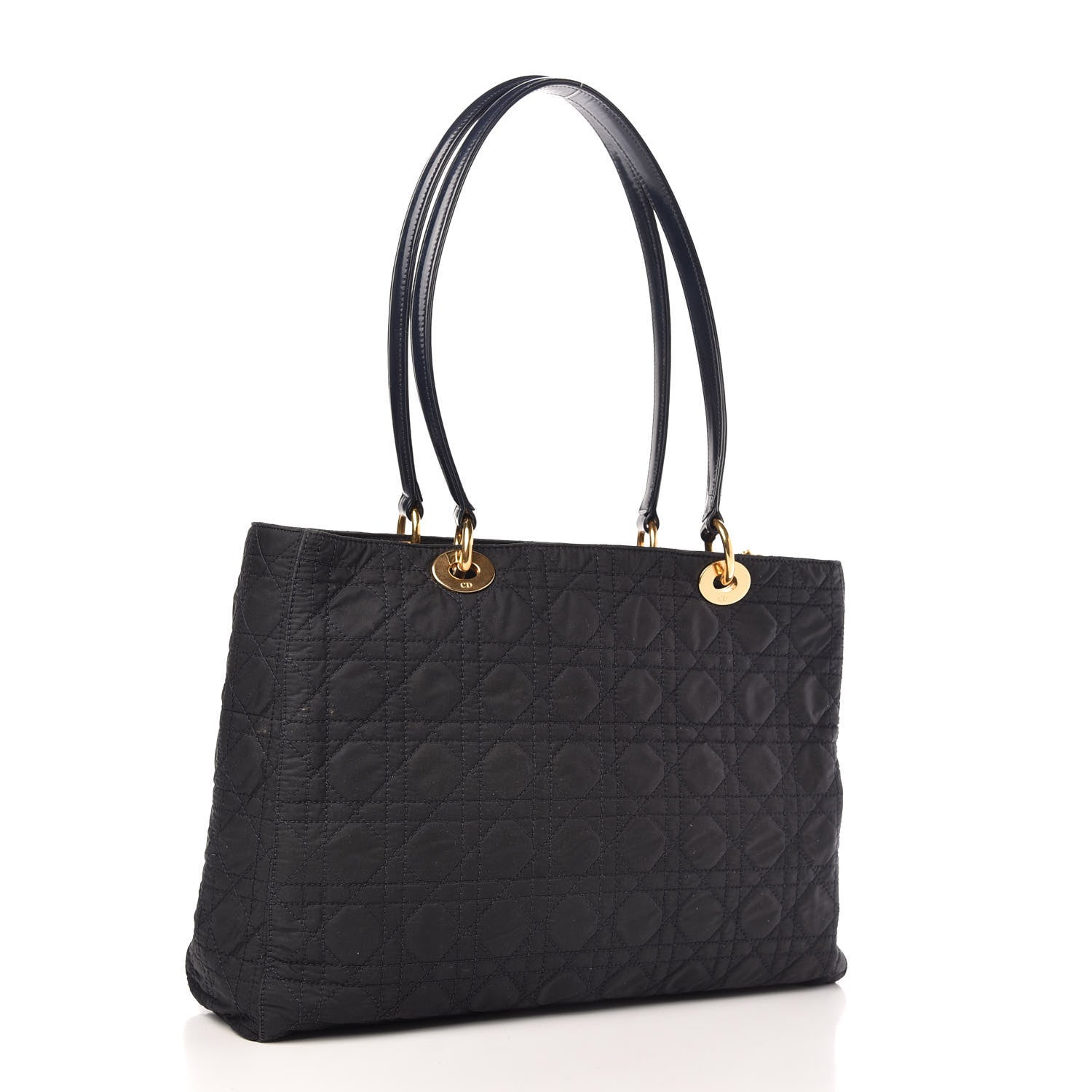 Christian Dior Nylon Cannage Large Lady Dior Tote Black 3 of 10