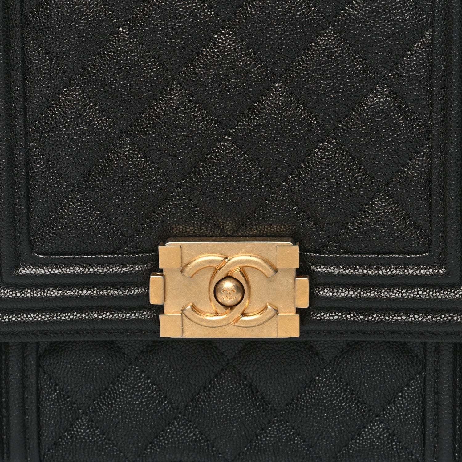 Chanel Caviar Quilted North South Boy Flap Black 8 of 10