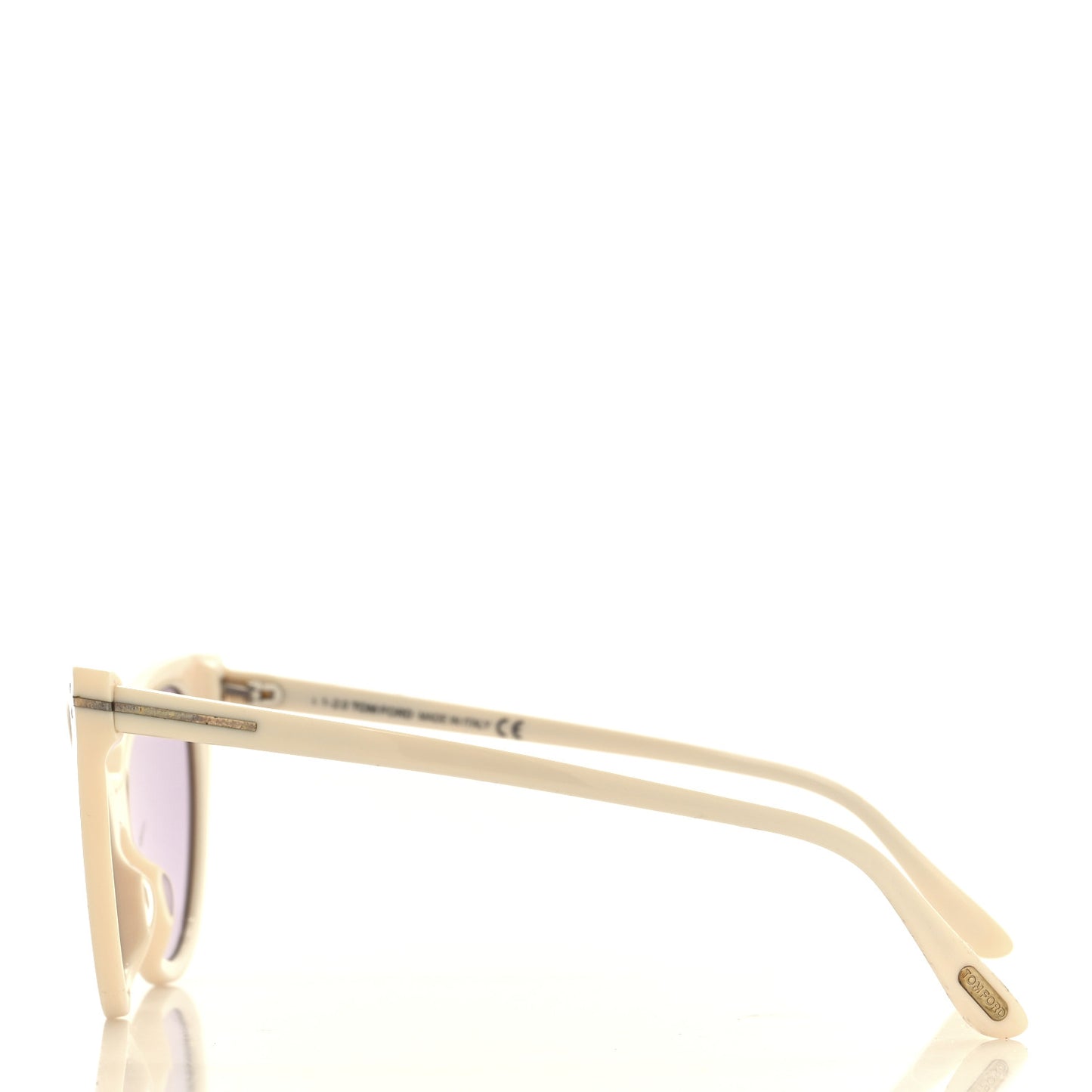 Evelyn-02 TF820 Cat Eye Sunglasses White