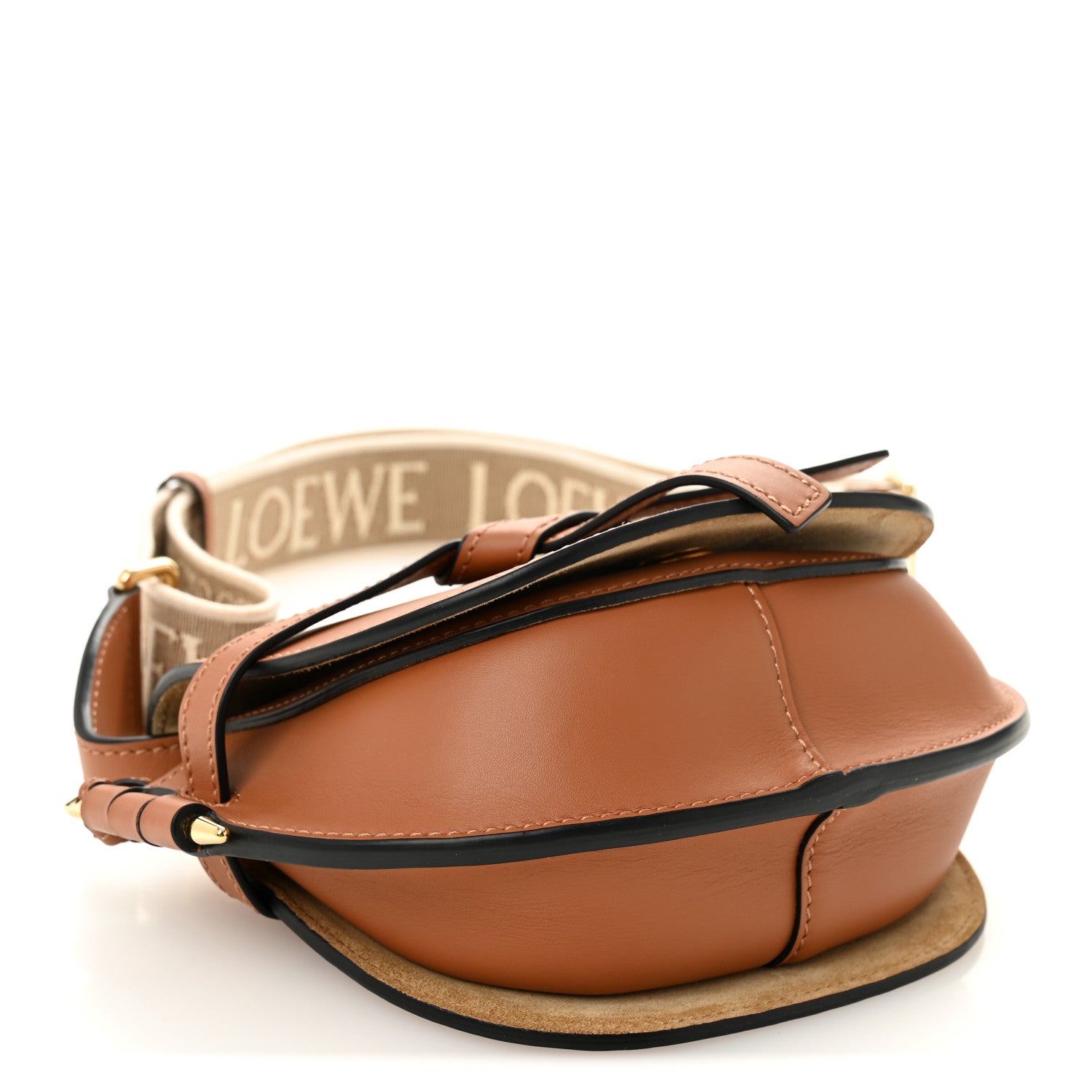 Loewe Calfskin Jacquard Mini Gate Dual Bag Tan 4 of 9