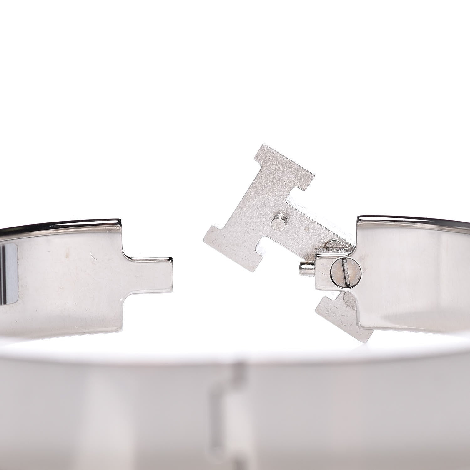 Hermes Enamel Narrow Clic Clac H Bracelet GM Rose Flamingo 5 of 6