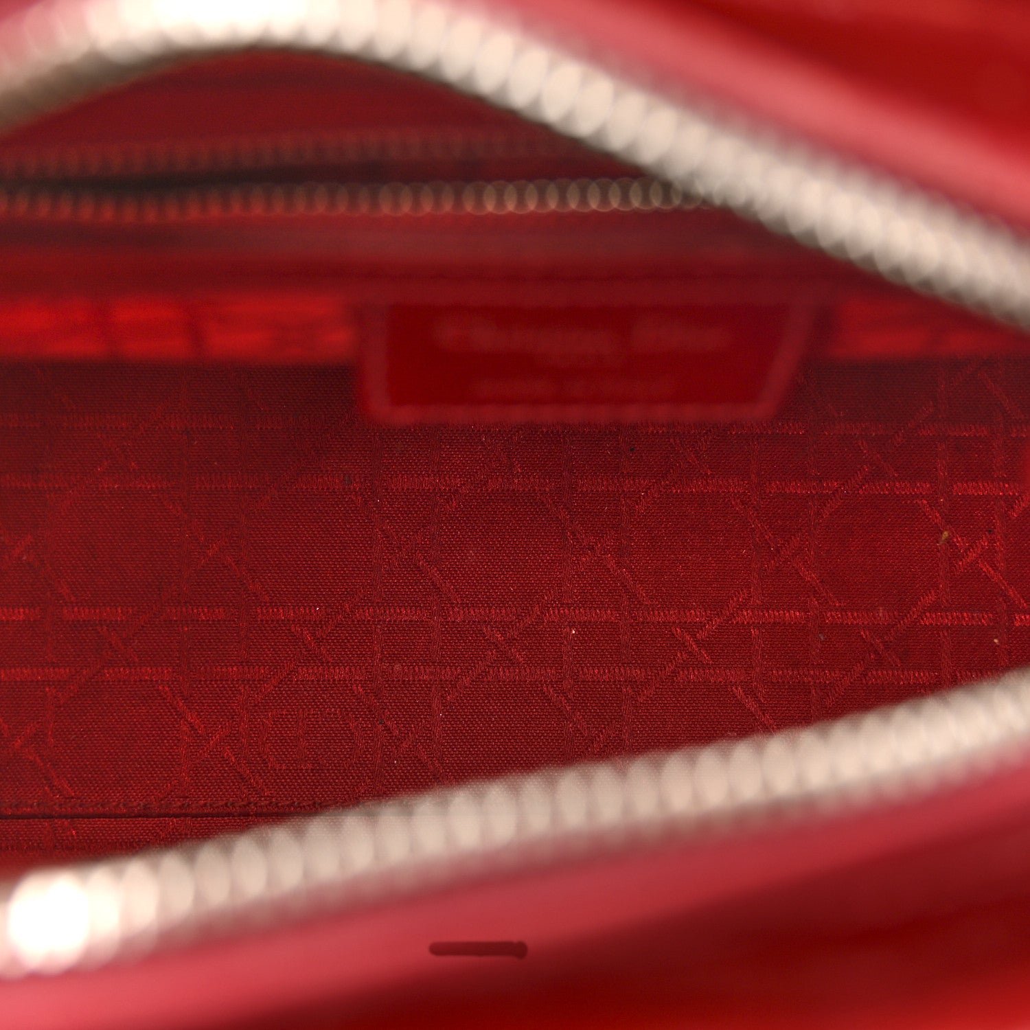 Christian Dior Patent Cannage Medium Lady Dior Red 5 of 17