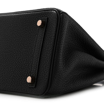 Hermes Togo Birkin 25 Black 10 of 12