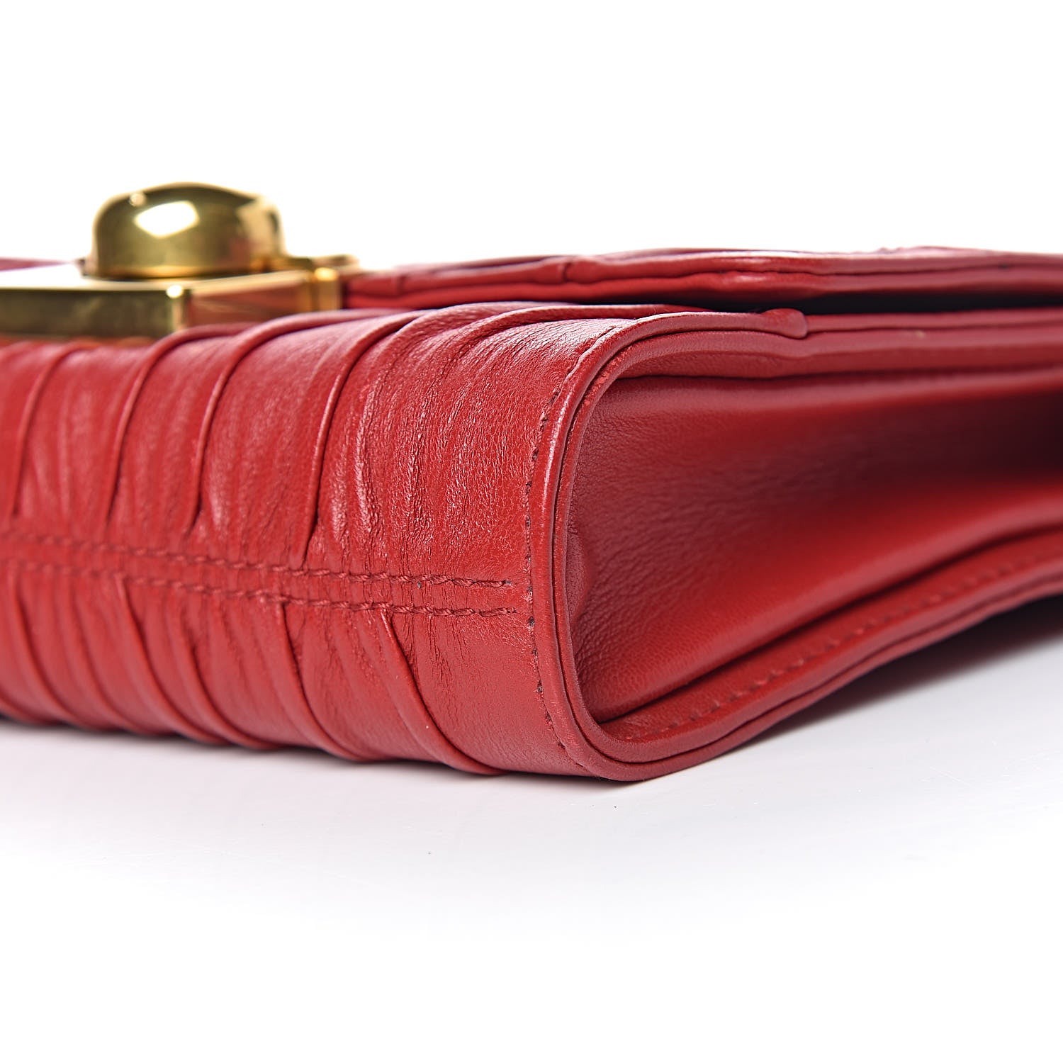 Prada Nappa Gaufre Crossbody Fuoco 12 of 13