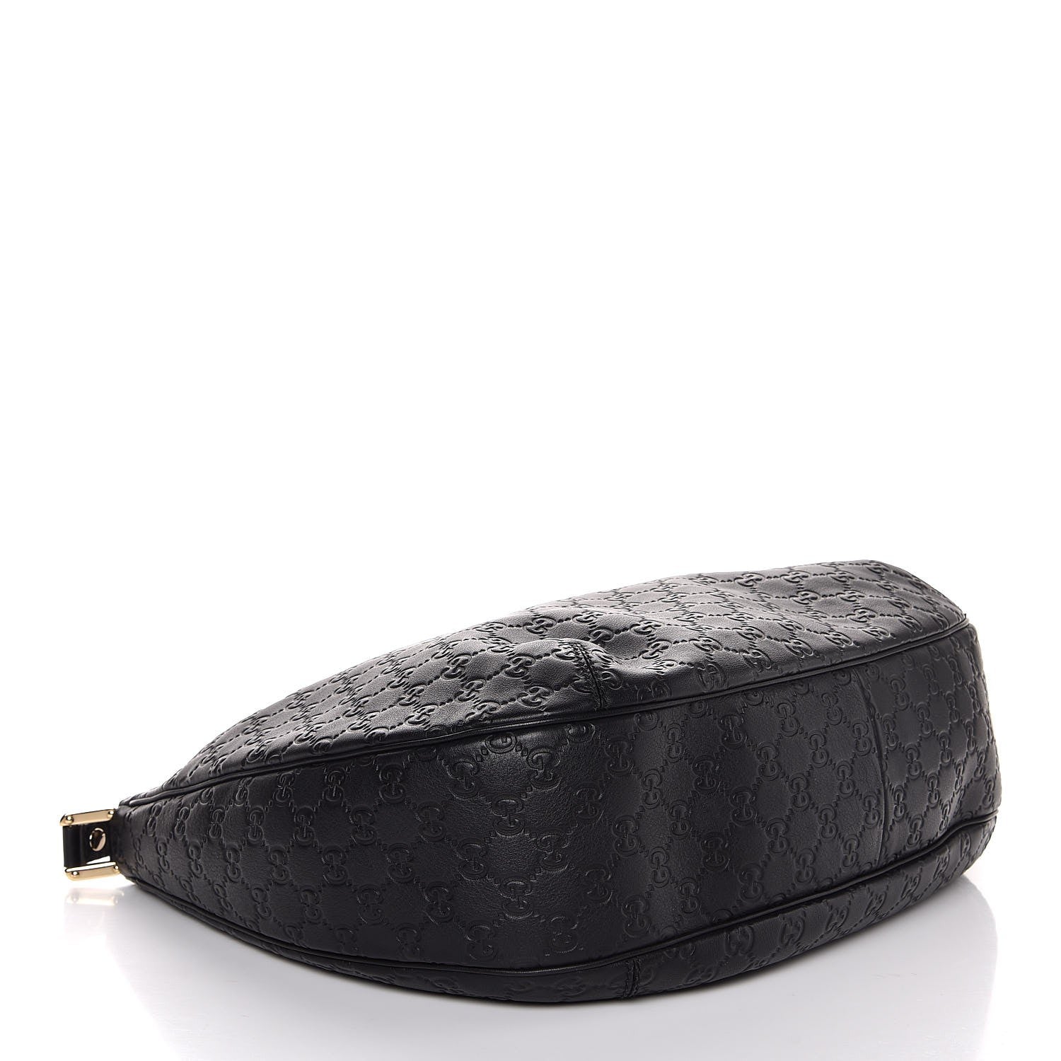 Gucci Guccissima Large New Ladies Web Hobo Black 4 of 7