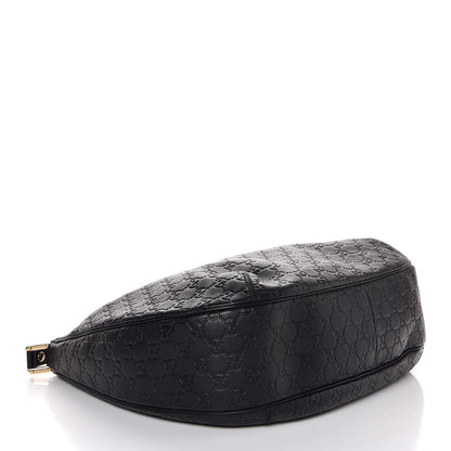 Gucci Guccissima Large New Ladies Web Hobo Black 4 of 7