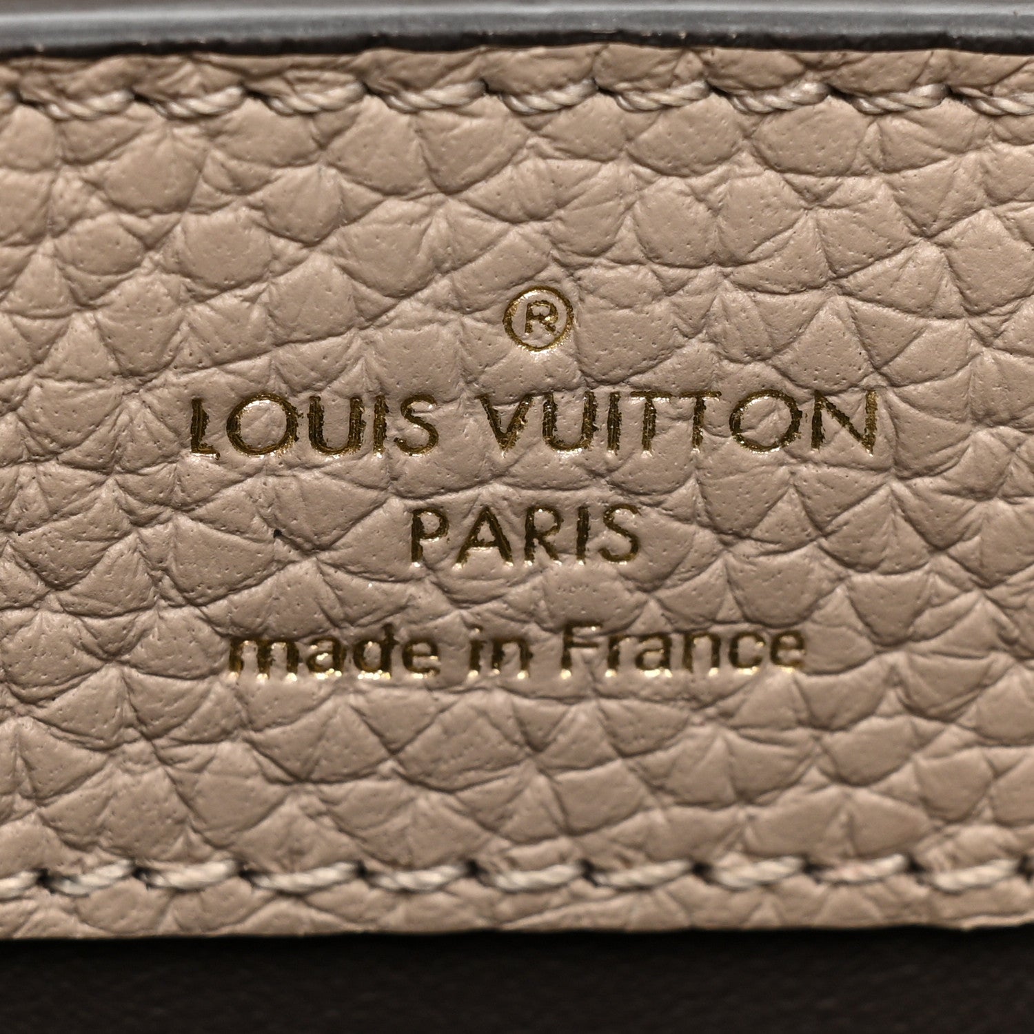 Louis Vuitton Taurillon Capucines PM Galet 8 of 17
