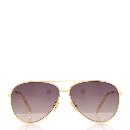 Celine Aviator Sunglasses CL 40062U Gold 2 of 9