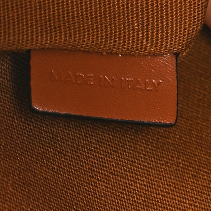 Celine Triomphe Canvas Calfskin Small Pouch Tan 7 of 8