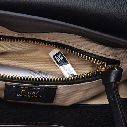 Chloe Suede Calfskin Small Faye Backpack Black 8 of 11