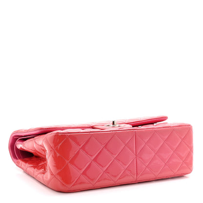 Chanel Patent Quilted Jumbo Double Flap Pink 4 of 10