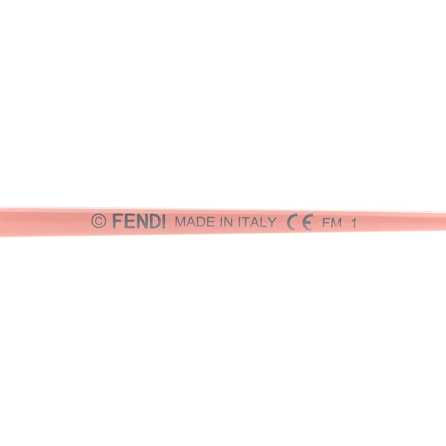 Metal F is Fendi Printed Run Away Round Frame Sunglasses FF 0343/S Pink