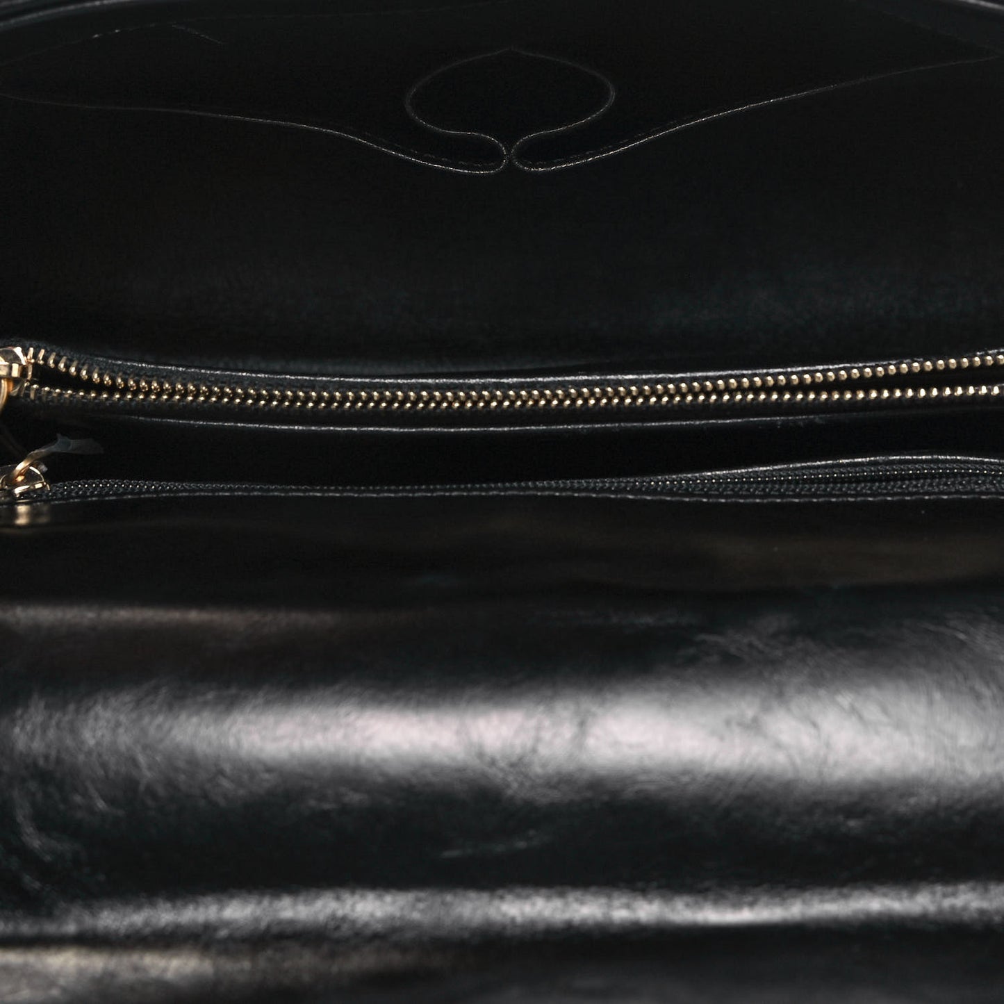 Calfskin Lizard Chevron Quilted Medium Coco Handle Flap Black