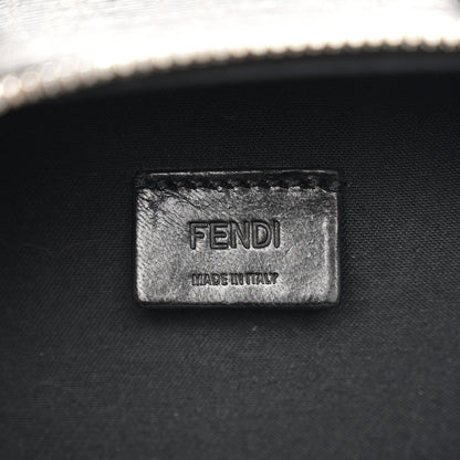 Fendi Recycled Fabric Jacquard Vitello Astro Micro FF Mini Trolley Bag Asfalto Black 6 of 11