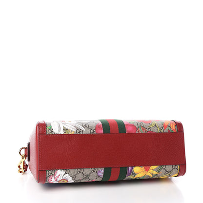 Gucci GG Supreme Monogram Flora Web Medium Ophidia Boston Red 4 of 11