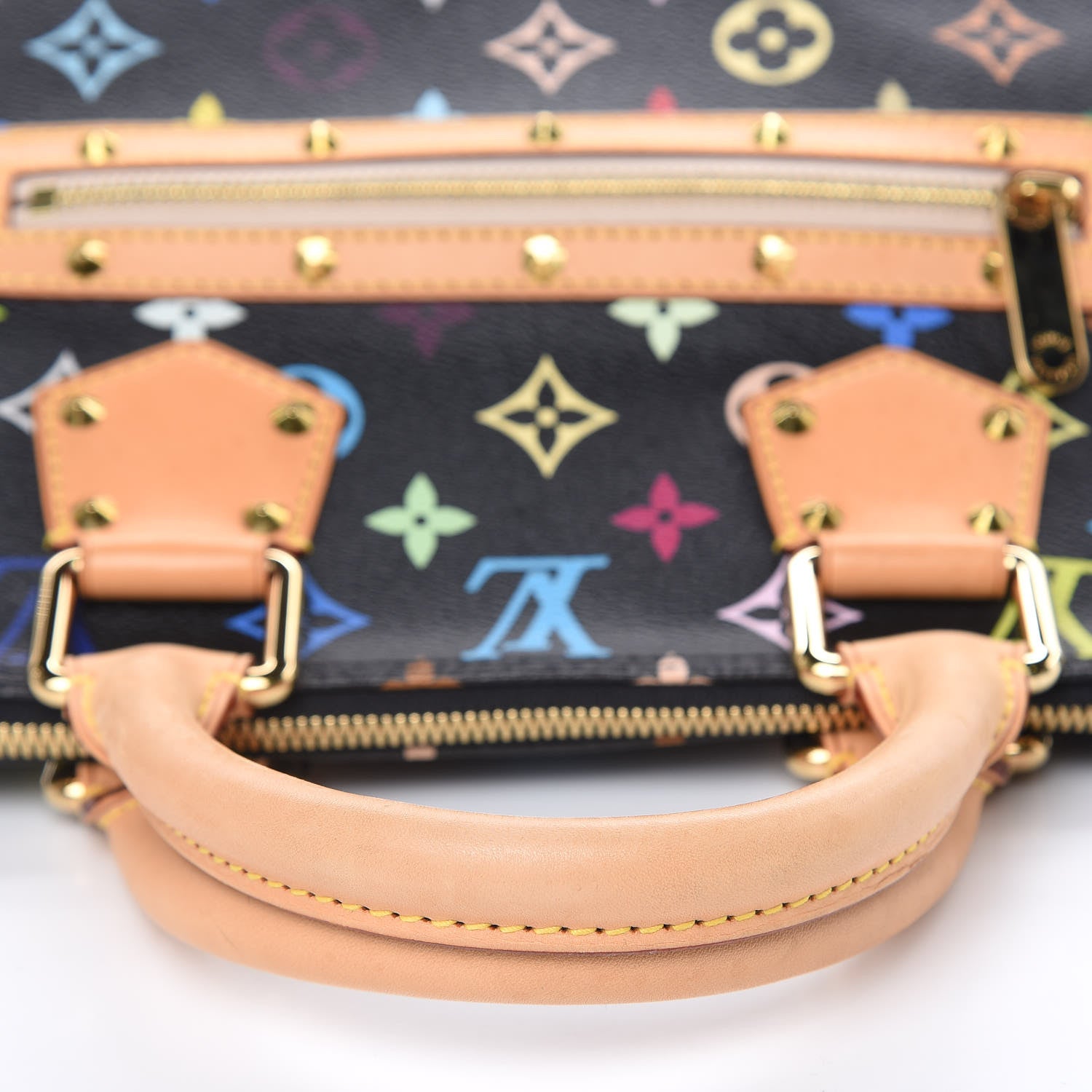 Louis Vuitton Monogram Multicolor Alma Black 9 of 10