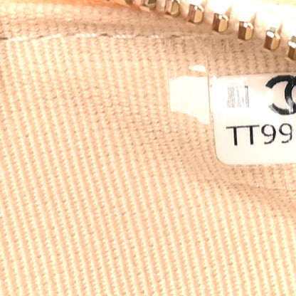 Chanel Lambskin Quilted Barrel Clutch With Chain Light Beige 7 of 10