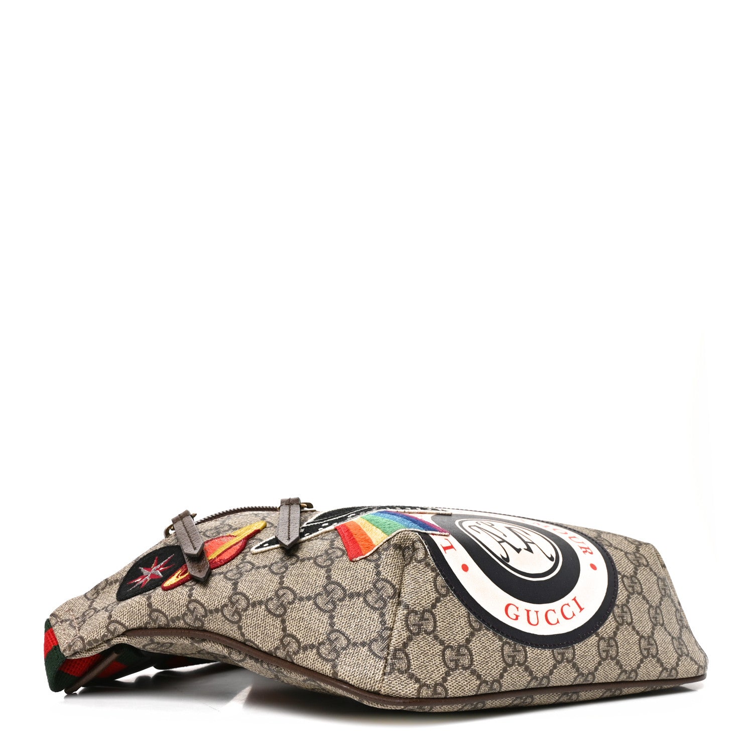 Gucci GG Supreme Monogram Courrier Belt Bag Beige New Acero 4 of 10