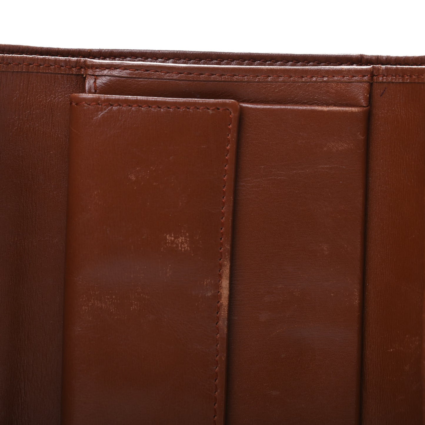 Monogram Clip Trifold Wallet Brown