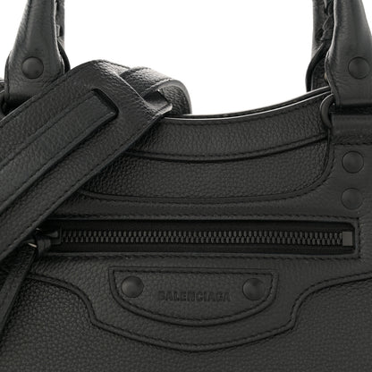 Balenciaga Grained Calfskin Neo Classic Black Hardware S City  Black 8 of 12