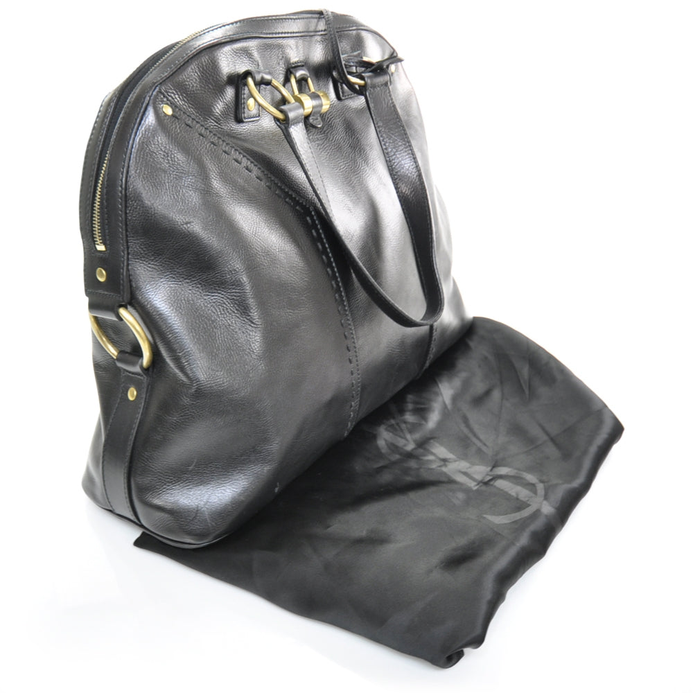 Saint Laurent Leather Large Muse Black 4 of 9