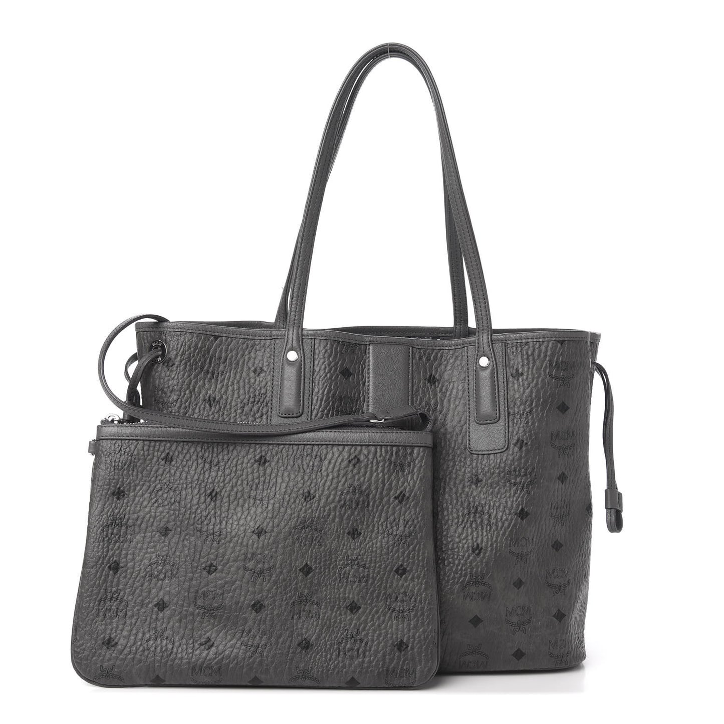 Visetos Medium Liz Reversible Shopper Tote Phantom Grey
