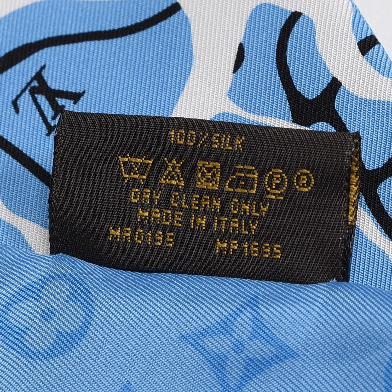 Louis Vuitton Silk Monogram Bandeau Aqua 4 of 4