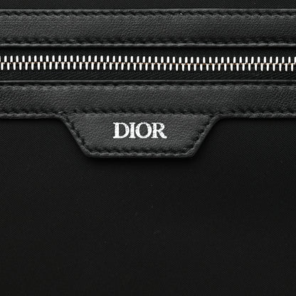 Christian Dior Calfskin Oblique Galaxy Perforated Marsupio World Tour Pelle Sling Black White 6 of 10