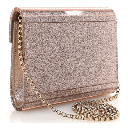 Jimmy Choo Acrylic Glitter Candy Clutch Ballet Pink 3 of 9