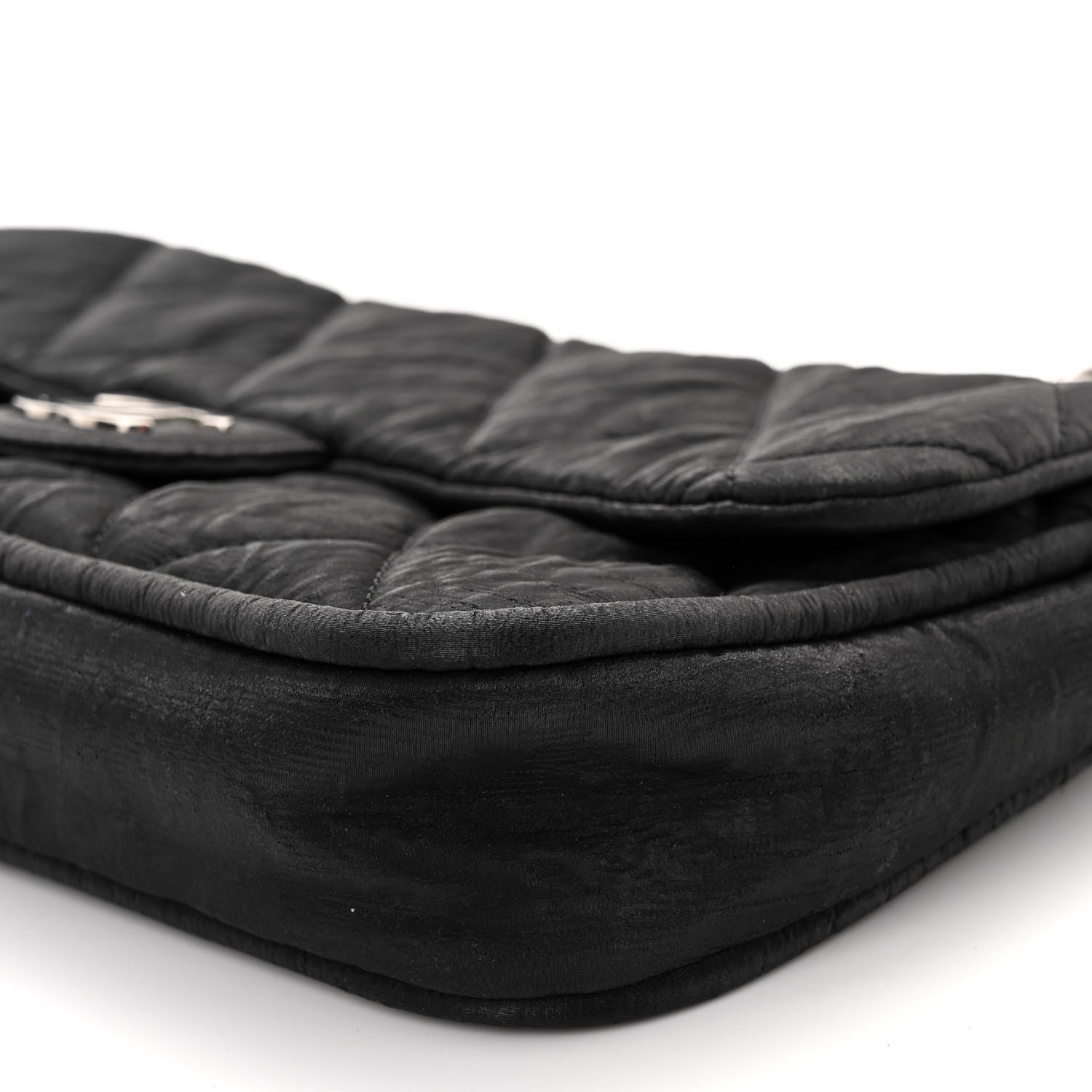 Chanel Coated Canvas Quilted Le Marais Flap Black 9 of 9