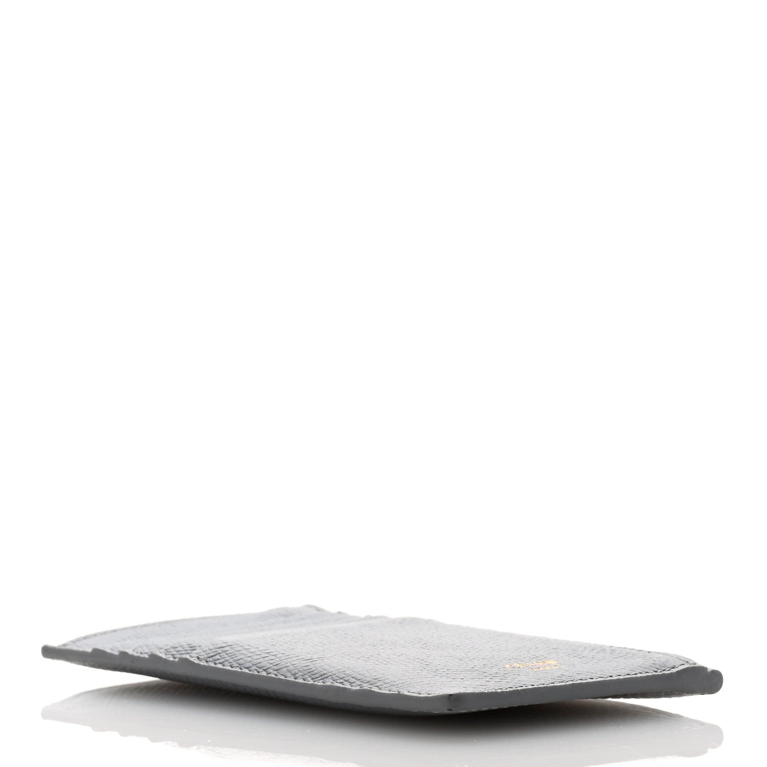 Celine Grained Calfskin Zipped Card Holder Grey 4 of 9