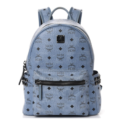 MCM Visetos Small Side Stud Stark Backpack Munich Blue 1 of 19