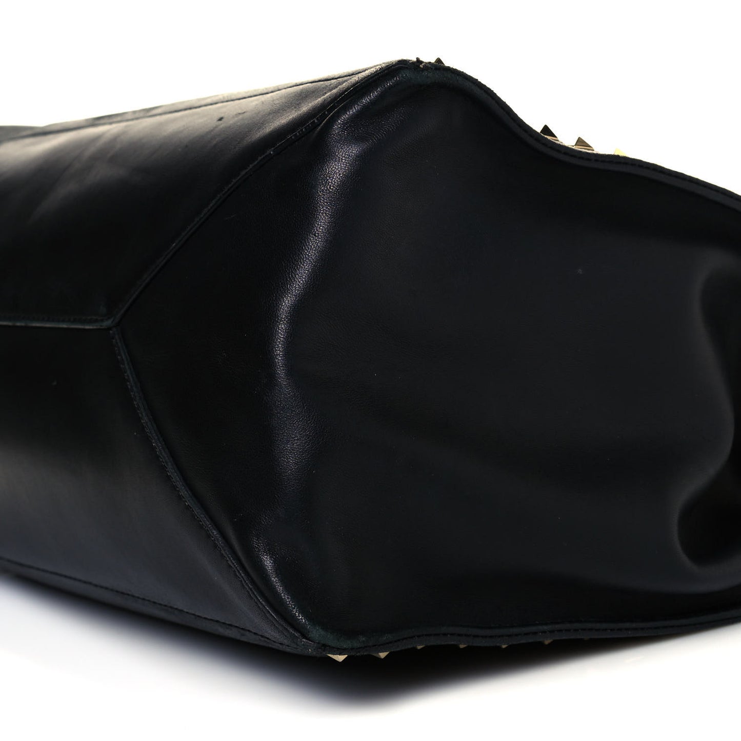 Nappa Medium Rockstud Soft Tote Black