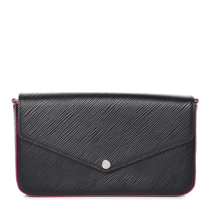 Louis Vuitton Epi Pochette Felicie Black Hot Pink 1 of 10