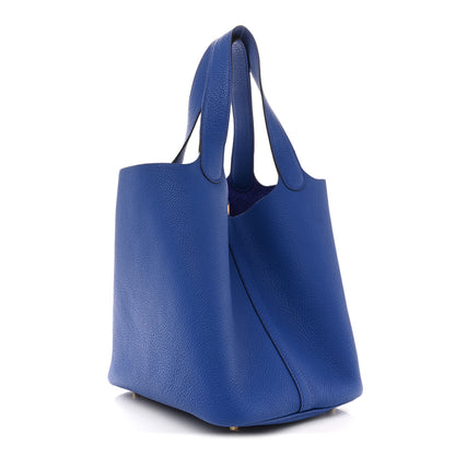 Hermes Taurillon Maurice Picotin Lock 22 MM Bleu Royal 3 of 10