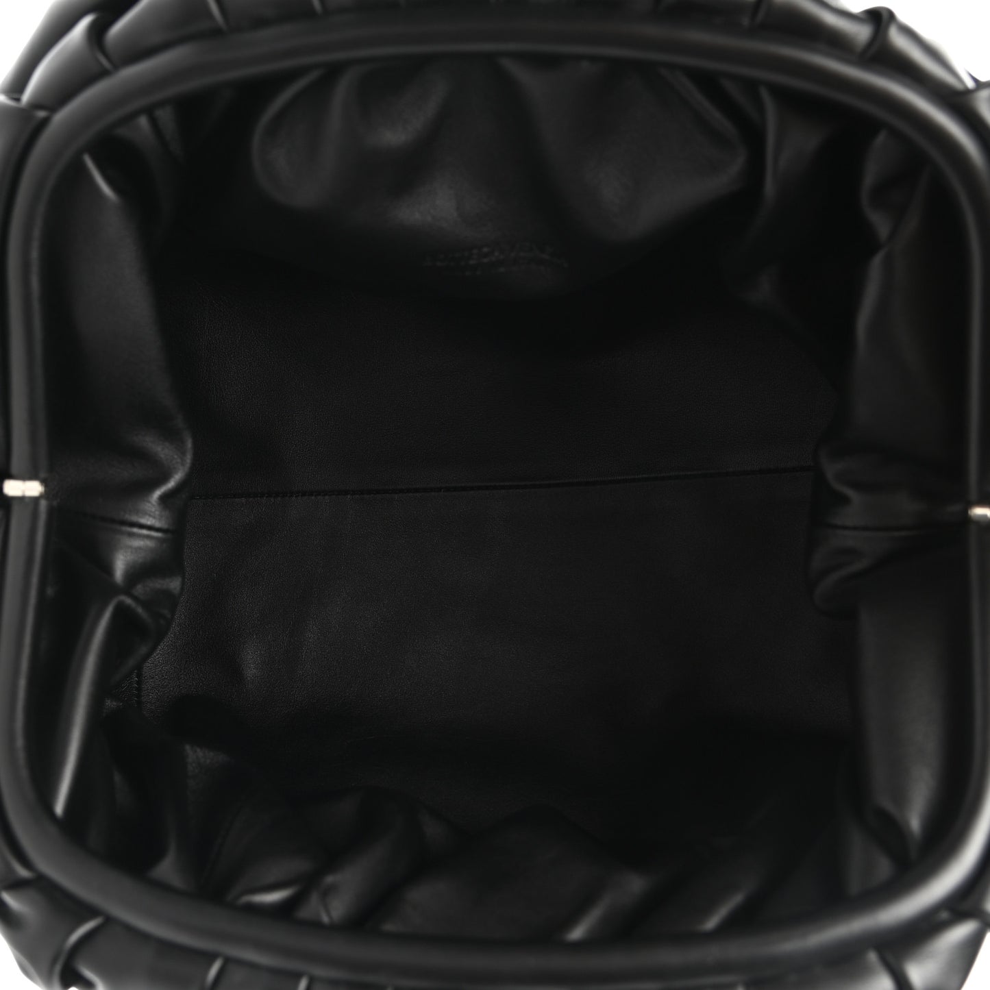 Smooth Butter Calf The Pouch Oversized Clutch Black