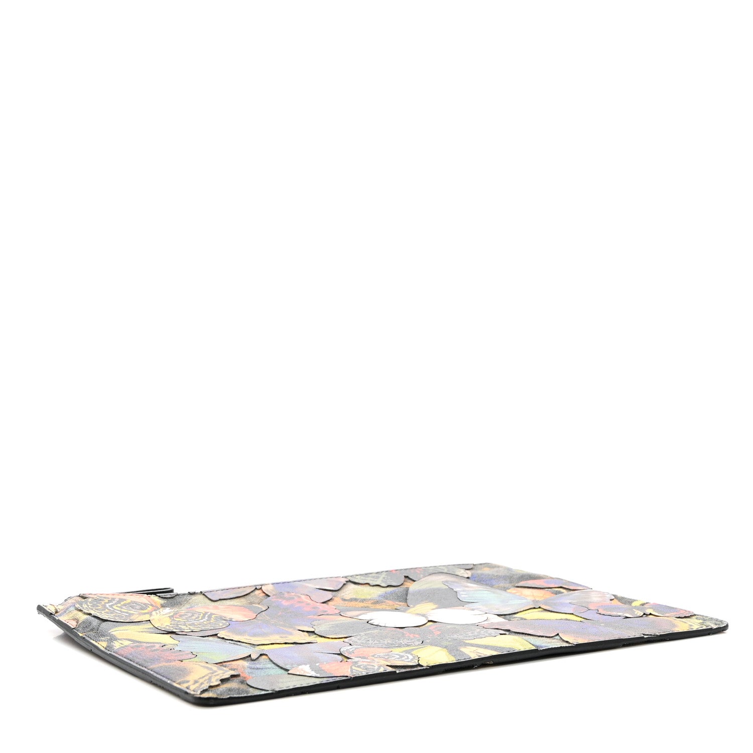 Valentino Garavani Nappa 3D Butterfly Zip Pouch Black Multicolor 3 of 5