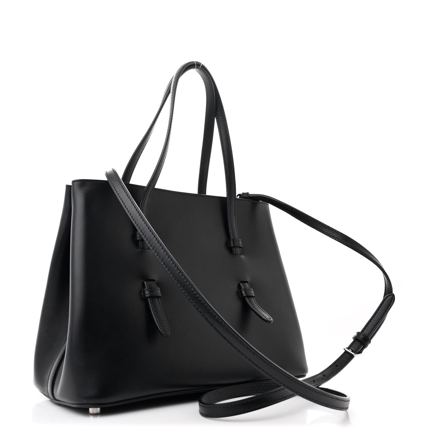 Alaia Calfskin Laser Cut Mina 25 Bag Black 4 of 10
