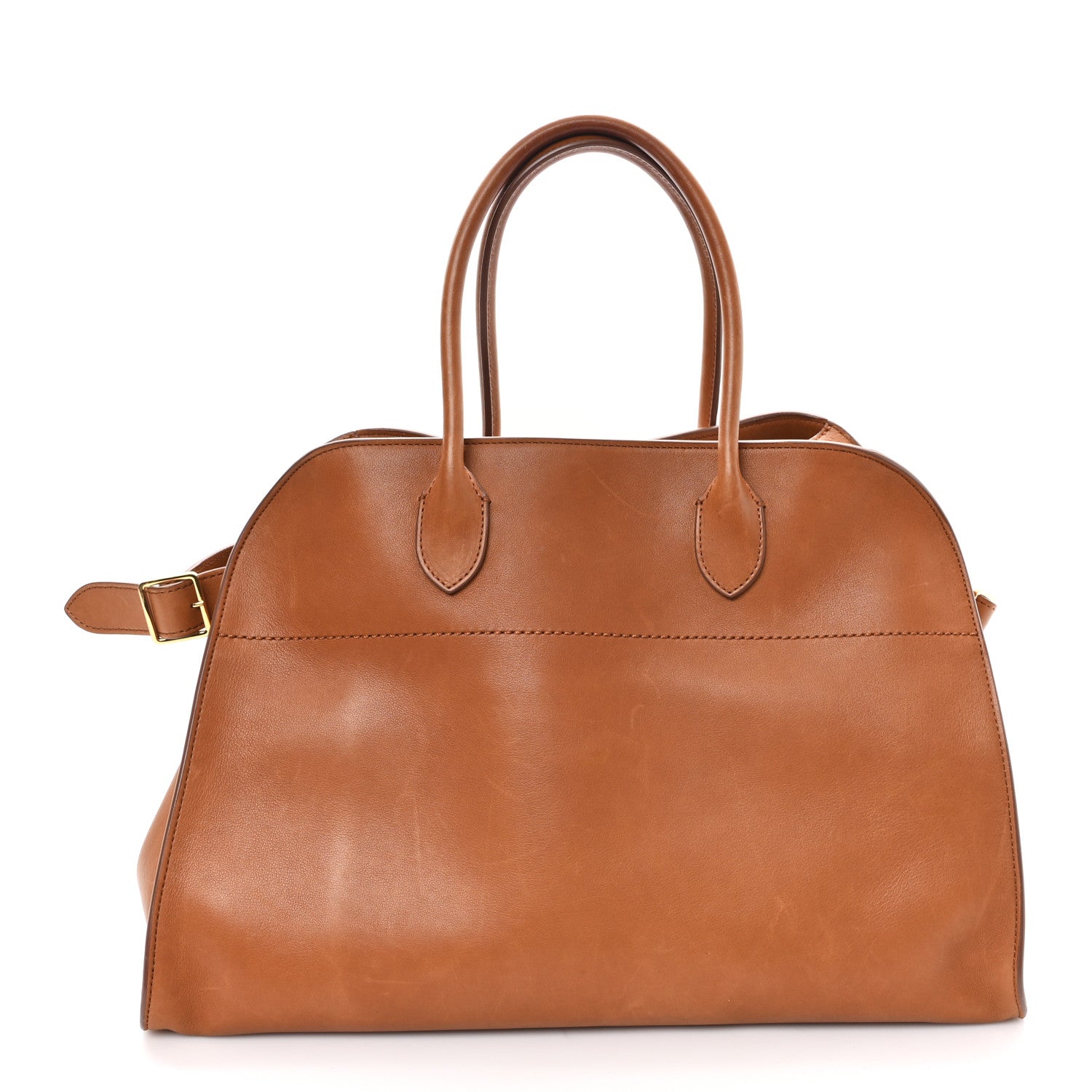 The Row Polished Saddle Calfskin Soft Margaux 15 Cuir 1 of 9