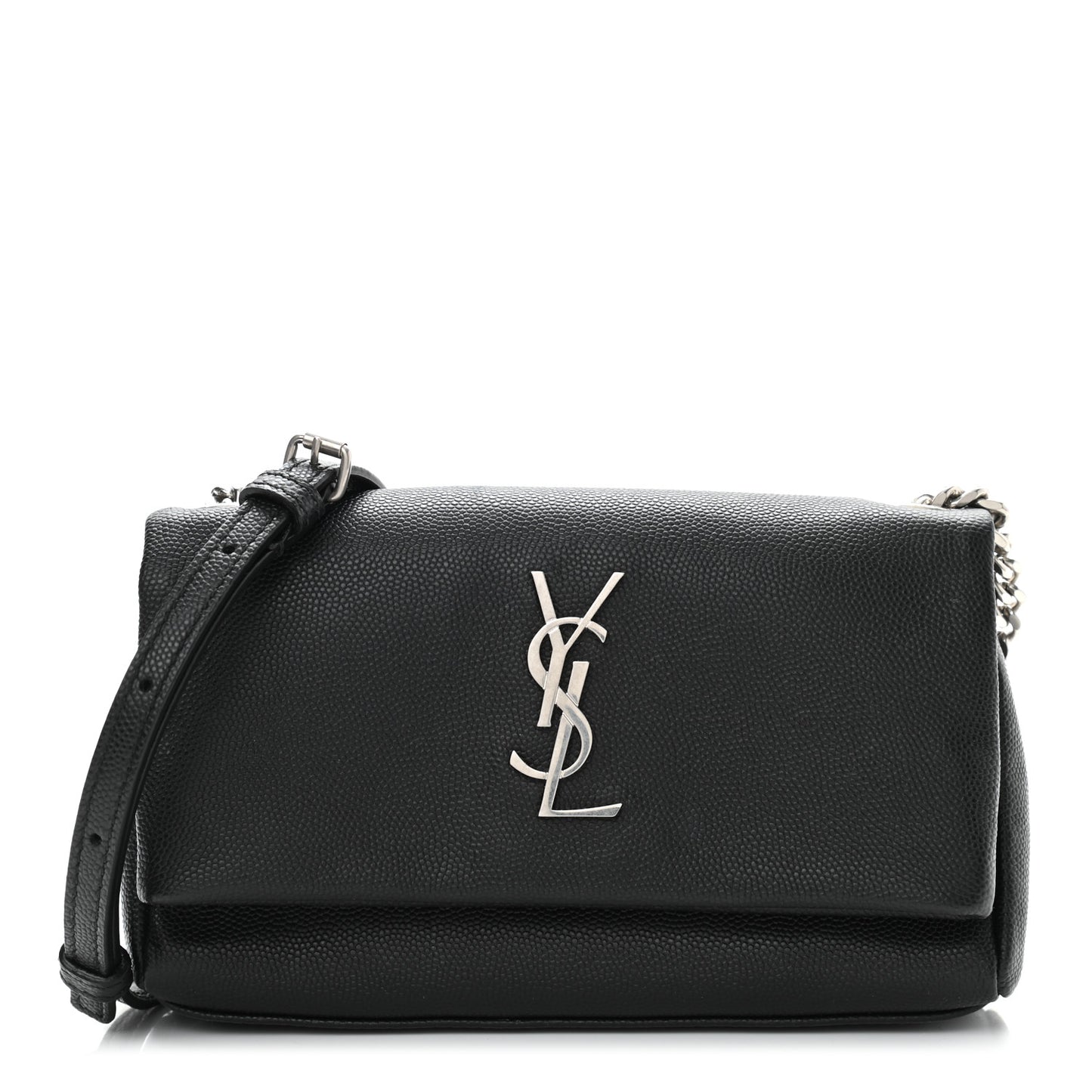Grain De Poudre Monogram Toy West Hollywood Fold-Over Bag Black